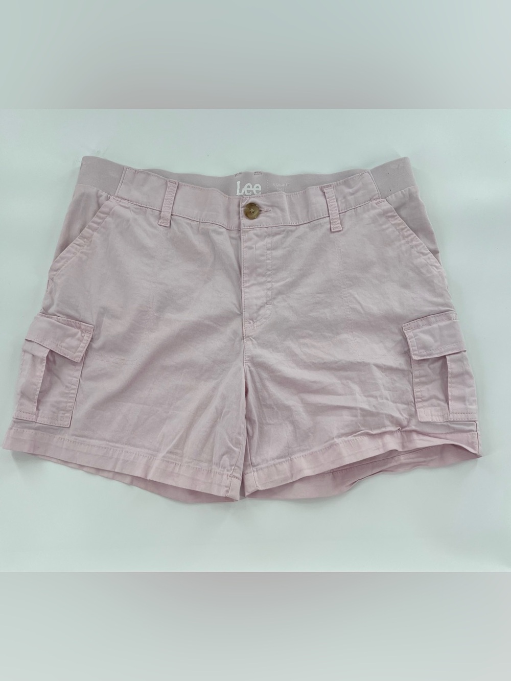 Lee Women's Pale Pink Cargo Bermuda Shorts